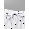 imageAvanova Womens Cute 2 Piece Tank Top Shorts Pajama Sets Sleepwear LoungewearWhite Heart