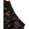 imageAvanova Womens Pajama Set Satin Short Sleeve Button Down 2 Piece SleepwearBlack Cherry