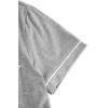 imageAvanova Womens Pajama Set Satin Short Sleeve Button Down 2 Piece SleepwearGrey