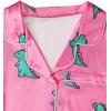 imageAvanova Womens Pajama Set Satin Short Sleeve Button Down 2 Piece SleepwearPink Stain
