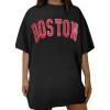 imageAvanova Women Letter Graphic Print Oversized Tee Shirt Short Sleeve Loose Fit TopsBlack B 02