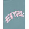 imageAvanova Women Letter Graphic Print Oversized Tee Shirt Short Sleeve Loose Fit TopsGreen a