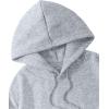imageAvanova Women Los Angeles Graphic Drawstring Crop Hoodie Long Sleeve Drop Shoulder Pullover SweatshirtGrey