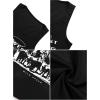 imageAvanova Women Ribbed Knit Graphic Crop Top Sleeveless Sexy Summer Tank ShirtBlack Grapgic