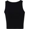 imageAvanova Women Ribbed Knit Graphic Crop Top Sleeveless Sexy Summer Tank ShirtBlack Grapgic