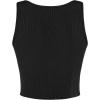 imageAvanova Women Ribbed Knit Graphic Crop Top Sleeveless Sexy Summer Tank ShirtLetter Black