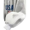 imageAvanova Women USA Graphic V Neck Sweatshirts Top Drop Shoulder Long Sleeve Pullover ShirtGrey