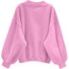 imageAvanova Women USA Graphic V Neck Sweatshirts Top Drop Shoulder Long Sleeve Pullover ShirtPink