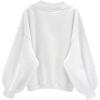 imageAvanova Women USA Graphic V Neck Sweatshirts Top Drop Shoulder Long Sleeve Pullover ShirtWhite