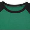 imageAvanova Womens Letter Print Tee Short Sleeve Round Neck Slim Fit Crop Top T ShirtBlack Green