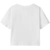 imageAvanova Womens Letter Print Tee Short Sleeve Round Neck Slim Fit Crop Top T ShirtWhite Y1