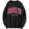 imageAvanova Women USA Flag Graphic Oversized Sweatshirt Crewneck Long Sleeve Pullover ShirtsBlack C