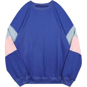 imageAvanova Women USA Flag Graphic Oversized Sweatshirt Crewneck Long Sleeve Pullover ShirtsBlue a