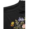 imageAvanova Women Distressed Loose Crop Top Oversized Short Sleeve Ripped Tee ShirtBlack Lx02