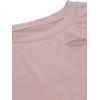 imageAvanova Women Distressed Loose Crop Top Oversized Short Sleeve Ripped Tee ShirtPink