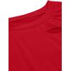 imageAvanova Women Distressed Loose Crop Top Oversized Short Sleeve Ripped Tee ShirtRed