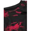 imageAvanova Women Distressed Loose Crop Top Oversized Short Sleeve Ripped Tee ShirtTie Dye Red