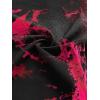 imageAvanova Women Distressed Loose Crop Top Oversized Short Sleeve Ripped Tee ShirtTie Dye Red