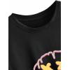 imageAvanova Women Graphic Oversized Ripped Boxy Tee Shirt Distressed Short Sleeve Crop TopBlack Yf