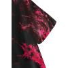 imageAvanova Women Graphic Oversized Ripped Boxy Tee Shirt Distressed Short Sleeve Crop TopRed Moon