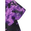 imageAvanova Women Graphic Oversized Ripped Boxy Tee Shirt Distressed Short Sleeve Crop TopTie Dye Purple
