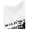 imageAvanova Women Graphic Oversized Ripped Boxy Tee Shirt Distressed Short Sleeve Crop TopWhite Y1