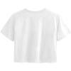 imageAvanova Women Graphic Oversized Ripped Boxy Tee Shirt Distressed Short Sleeve Crop TopWhite Y1