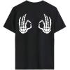 imageAvanova Women Graphic Oversized TShirt Short Sleeve Letter Print Loose Tee TopBlack Skull