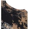 imageAvanova Women Graphic Tee Tie Front Short Sleeve Crop Top Oversized T ShirtBlack Brown La