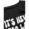 imageAvanova Women Tie Dye Graphic Ripped Tee Shirt Oversized Short Sleeve Distressed Crop TopBlack