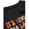 imageAvanova Women Tie Dye Graphic Ripped Tee Shirt Oversized Short Sleeve Distressed Crop TopBlack Letterb