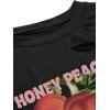 imageAvanova Women Tie Dye Graphic Ripped Tee Shirt Oversized Short Sleeve Distressed Crop TopBlack Xh01
