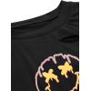 imageAvanova Women Tie Dye Graphic Ripped Tee Shirt Oversized Short Sleeve Distressed Crop TopBlack Xh06