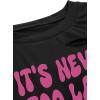 imageAvanova Women Tie Dye Graphic Ripped Tee Shirt Oversized Short Sleeve Distressed Crop TopLetter Pink