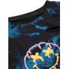 imageAvanova Women Tie Dye Graphic Ripped Tee Shirt Oversized Short Sleeve Distressed Crop TopTie Dye Blue