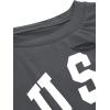 imageAvanova Women Tie Dye Graphic Ripped Tee Shirt Oversized Short Sleeve Distressed Crop TopUsa Grey