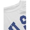 imageAvanova Women Tie Dye Graphic Ripped Tee Shirt Oversized Short Sleeve Distressed Crop TopUsa White