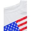 imageAvanova Women Tie Dye Graphic Ripped Tee Shirt Oversized Short Sleeve Distressed Crop TopWhite Flag