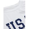 imageAvanova Women Tie Dye Graphic Ripped Tee Shirt Oversized Short Sleeve Distressed Crop TopWhite Usa
