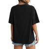 imageAvanova Women Tigers Graphic Oversized Tee Top Short Sleeve Loose Crewneck Summer TShirtBlack