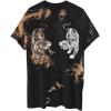 imageAvanova Women Tigers Graphic Oversized Tee Top Short Sleeve Loose Crewneck Summer TShirtTie Dye F