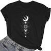 imageAvanova Womens Graphic Letter Print Short Sleeve TShirts Crewneck Casual Summer Cute Tees TopsBlack Star