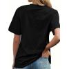 imageAvanova Womens Graphic Letter Print Short Sleeve TShirts Crewneck Casual Summer Cute Tees TopsBlack T