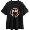 imageAvanova Womens Graphic Letter Print Short Sleeve TShirts Crewneck Casual Summer Cute Tees TopsBlack Yl