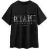 imageAvanova Womens Graphic Letter Print Short Sleeve TShirts Crewneck Casual Summer Cute Tees TopsBlack Yn