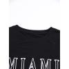 imageAvanova Womens Graphic Letter Print Short Sleeve TShirts Crewneck Casual Summer Cute Tees TopsBlack Yn