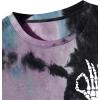 imageAvanova Womens Graphic Letter Print Short Sleeve TShirts Crewneck Casual Summer Cute Tees TopsBlue Pink