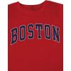 imageAvanova Womens Graphic Letter Print Short Sleeve TShirts Crewneck Casual Summer Cute Tees TopsRed Boston