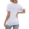 imageAvanova Womens Graphic Letter Print Short Sleeve TShirts Crewneck Casual Summer Cute Tees TopsUsa White
