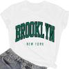 imageAvanova Womens Graphic Letter Print Short Sleeve TShirts Crewneck Casual Summer Cute Tees TopsWhite D